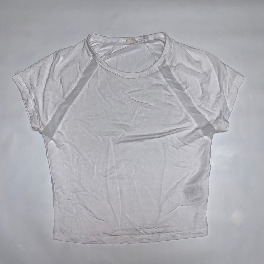 Garage White Crop Top
